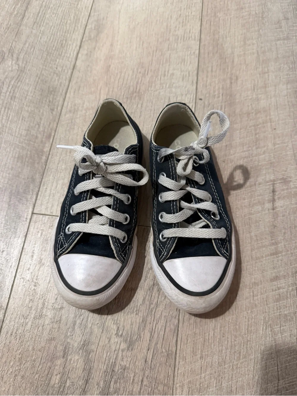 Converse Kids Low-Top Canvas Sneakers - Navy & White